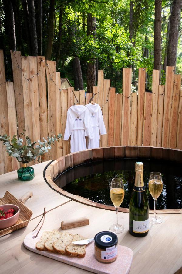 Bain De Foret - Lodges Cosy & Spa Neufchâtel-Hardelot Exteriör bild