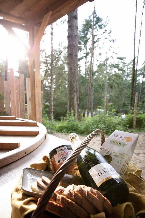 Bain De Foret - Lodges Cosy & Spa Neufchâtel-Hardelot Exteriör bild