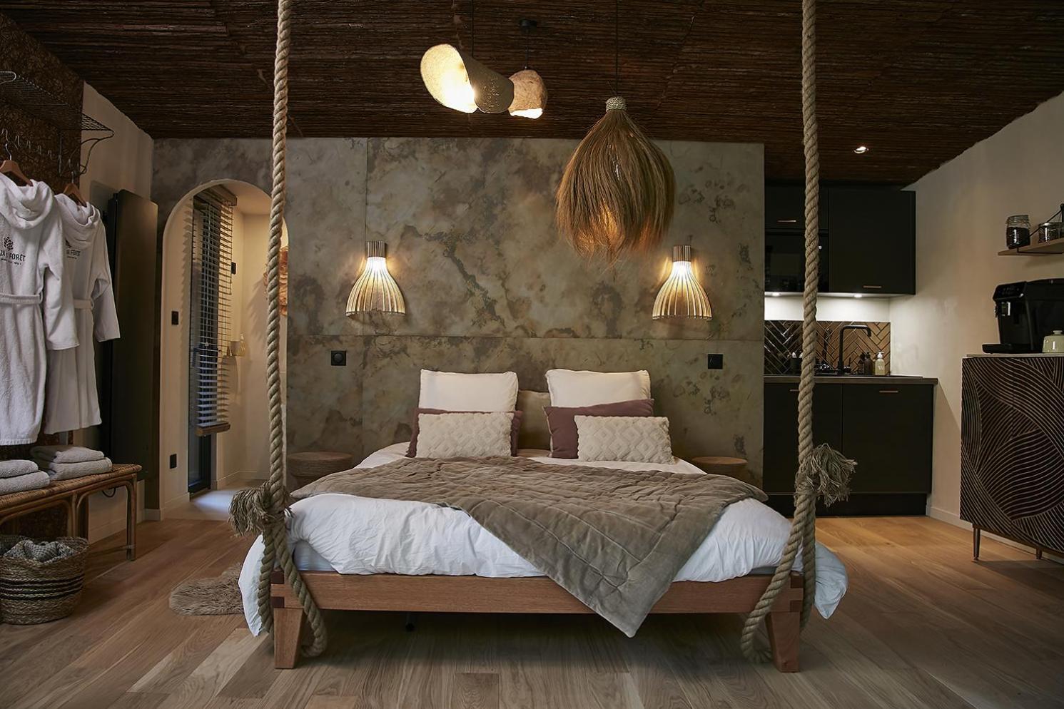 Bain De Foret - Lodges Cosy & Spa Neufchâtel-Hardelot Rum bild